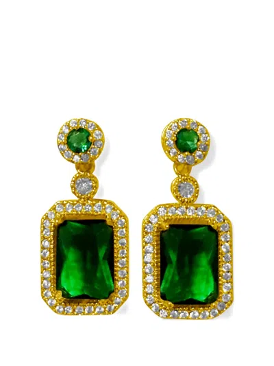 Hzmer Jewellery Harit Drop Earrings In Gold