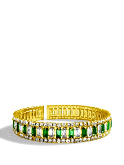 Hzmer Jewellery Lumière Royale Crystal-embellished Bracelet In Gold