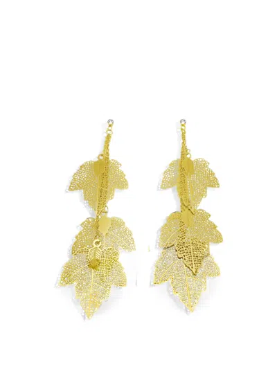 Hzmer Jewellery Rahasya Earrings In Gold