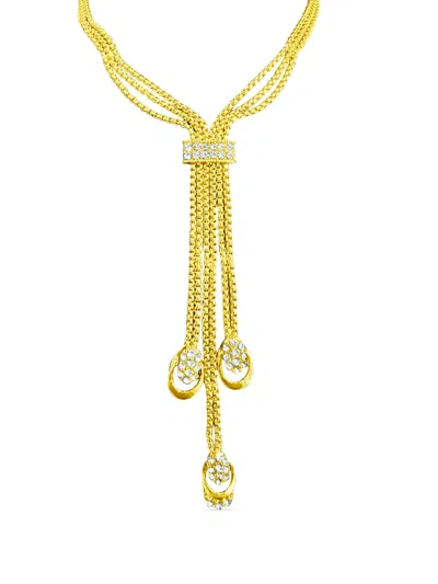 Hzmer Jewellery Saundarya Multi-chain Necklace In Gold