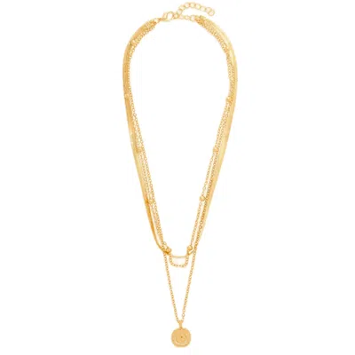 Hzmer Jewellery Women's Gold Saukhya Layered Necklace