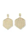 Hzmer Jewelry Crystal-embellished Drop Earrings In Gold