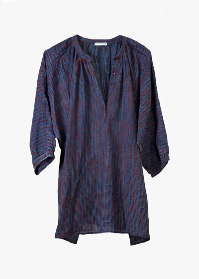 I Am & Co® Women's Voyage Leda Tunic In Blue/red In Multi