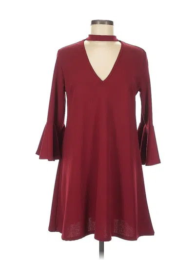 Pre-owned I Am Casual Dress In Burgundy