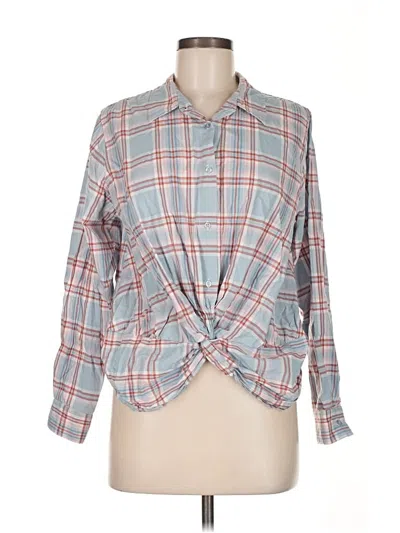 Pre-owned I Am Long Sleeve Blouse In Blue