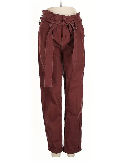 Pre-owned I & M Jeans Casual Pants In Burgundy