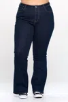 I & M Jeans Curvy High Rise Bootcut Jeans In Indigo In Multi