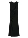 Iblues Asymmetric Dress In Black
