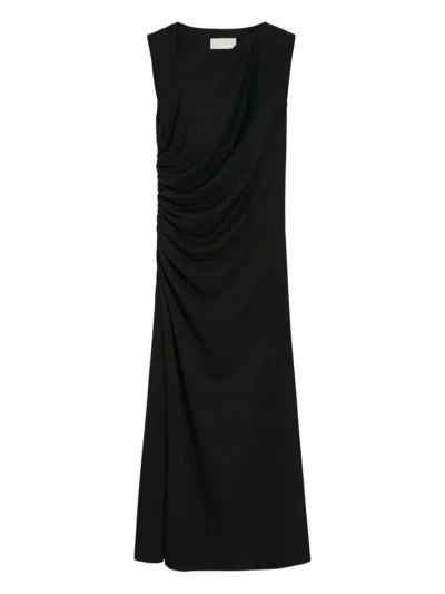 I Blues Asymmetric Dress In Black