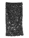 Iblues Attila Sequin-embellished Midi Skirt In Black