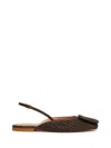 Iblues Braided Slingback Flat Mules