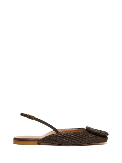 I Blues Braided Slingback Flat Mules