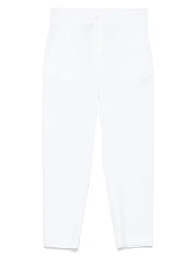I Blues Cotton Cropped Trousers