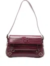 Iblues Crocodile-effect Logo Shoulder Bag In Pink