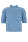 Iblues Puff-sleeve Knitted Top