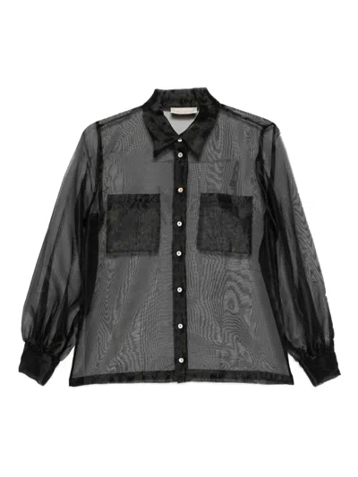 I Blues Flippo Sheer Shirt In Black