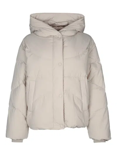 I Blues Hooded Puffer Jacket In White