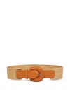 Iblues Leather-buckle Belt In Brown