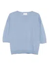 Iblues Notable Short-sleeve Wool T-shirt In Blue
