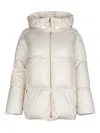 Iblues Oggeri Quilted Hooded Jacket In White