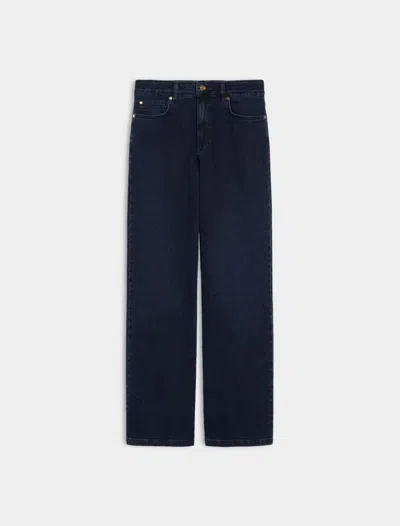 I Blues Penelopeblue Denim Trouser Navy In Black