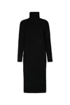 Iblues Turtleneck Knit Dress In Black