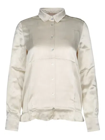 I Blues Silk Button-up Shirt In White