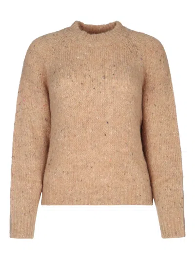 I Blues Speckled-knit Jumper In Neutrals