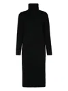 Iblues Turtleneck Knit Dress In Black