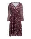 Iblues I Blues Woman Midi Dress Mauve Size 6 Polyester In Purple