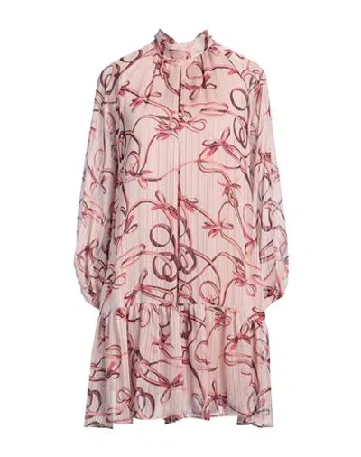 I Blues Woman Mini Dress Light Pink Size 10 Polyester