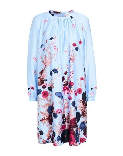 I Blues Woman Mini Dress Sky Blue Size 8 Polyester