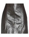 Iblues I Blues Woman Mini Skirt Chocolate Brown Size 4 Viscose, Polyester, Cotton, Metallic Fiber In Black