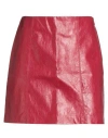 Iblues I Blues Woman Mini Skirt Red Size 2 Viscose, Polyester, Cotton, Metallic Fiber
