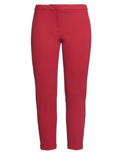 I Blues Woman Pants Brick Size 10 Triacetate, Polyester In Red