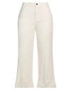 I BLUES I BLUES WOMAN PANTS IVORY SIZE 4 LYOCELL, COTTON