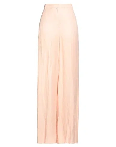 Iblues I Blues Woman Pants Light Pink Size 8 Linen, Viscose