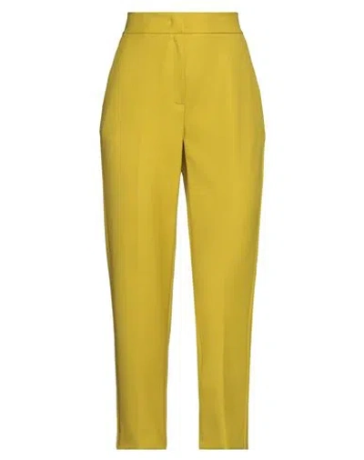I Blues Woman Pants Mustard Size 4 Polyester, Viscose, Elastane In Yellow