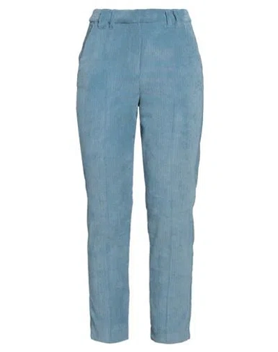I Blues Woman Pants Pastel Blue Size 2 Polyester, Polyamide, Elastane