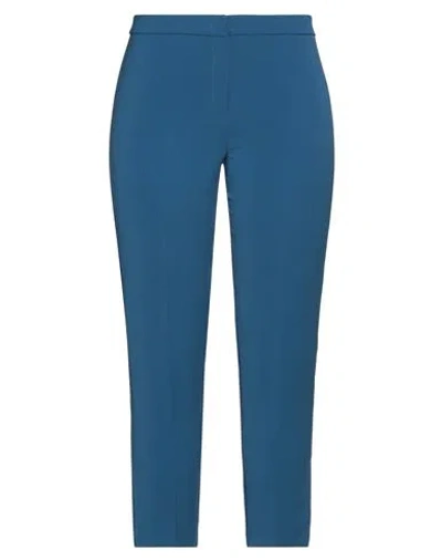 Iblues I Blues Woman Pants Slate Blue Size 10 Triacetate, Polyester