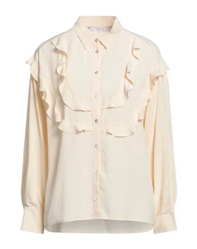 I Blues Woman Shirt Apricot Size 6 Acetate, Silk In Orange