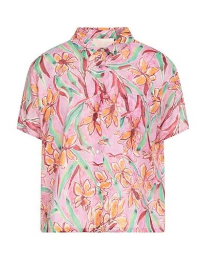 Iblues I Blues Woman Shirt Pink Size 8 Cotton