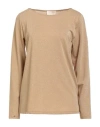 Iblues I Blues Woman Top Gold Size L Viscose, Polyester, Metallic Fiber, Polyamide, Elastane In Gold