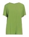 Iblues I Blues Woman Top Green Size 12 Acetate, Silk In Green