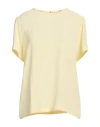 Iblues I Blues Woman Top Pastel Yellow Size 12 Acetate, Silk