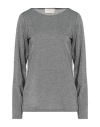 Iblues I Blues Woman Top Silver Size M Viscose, Polyester, Metallic Fiber, Polyamide, Elastane