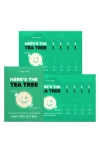 I Dew Care Tea Tree Soothing 10-piece Sheet Mask Set In Transparent