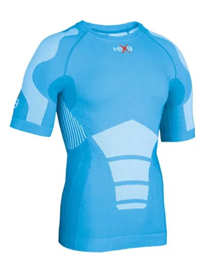 I-exe T-shirt Mit Logo-stickerei In Blue