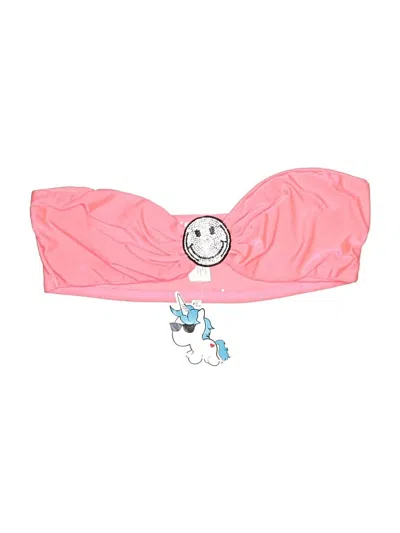 I Heart Raves Swimsuit Top Pink Swimwear