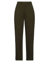 I Heart Woman Pants Military Green Size L Vinyl, Elastane
